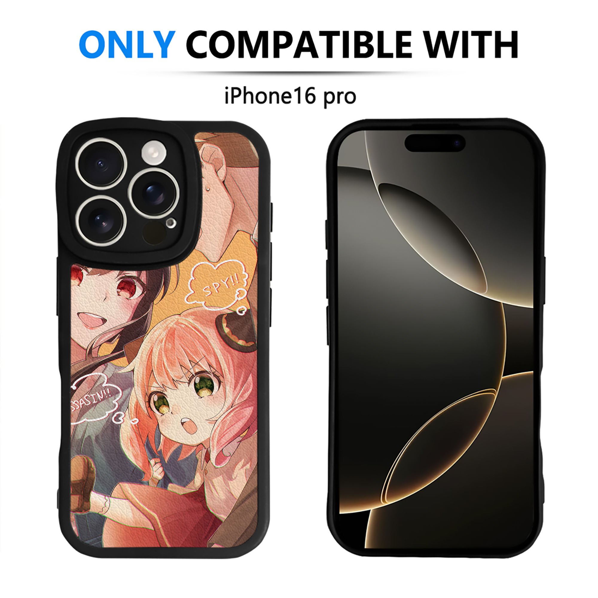 （画像用） SPY×FAMILY间谍家家酒 【iPhone 16シリーズ対応】シリコンスマホケース（レザー調） 材質：シリコン